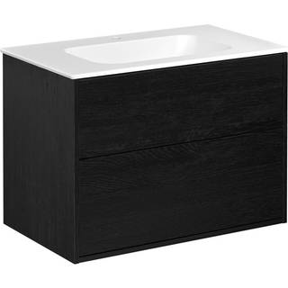 GBG Artic møbelsæt 80cm 2sk/vask mat hvid/sort askefiner