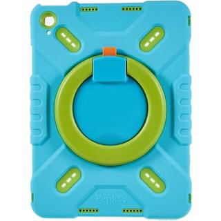 Pepkoo iPad 11" (2025) / 10.9" (2024 / 2022) Børne Cover m. Kickstand - Blå / Grøn