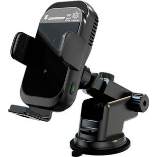 Zmartgear Mobilholder m. 15W Trådløs Oplader - Køleplade & Sensor Lukkemekanisme - Max Mobil: 60 x 90mm - Sort