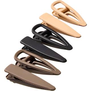 No-Slip Hair Clips, 6-Pack, Coffee