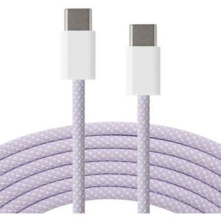 Xceed Braided USB-C til USB-C PD 60W - 2m - Lilla