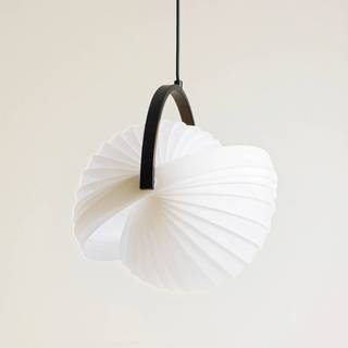 Lucande hængelampe Helva, hvid, 1 lyskilde, Ø40cm, drejelig