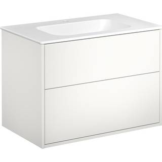 GBG Artic møbelsæt 80cm 2sk/vask mat hvid/hvid