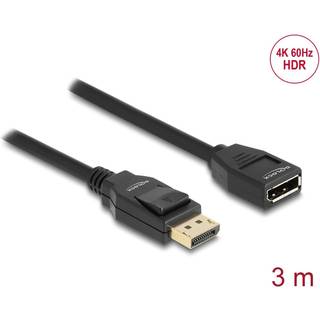 Delock DisplayPort 1.2 forlængerkabel 4K 60 Hz 3m