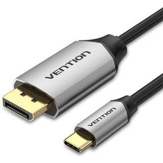 VENTION CGZBH CGZ USB-C til DP-kabel - 4K UHD-ydelse - 1m - Sort / grå