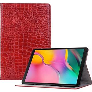 Samsung Galaxy Tab S5e Folio Cover - Krokodille - Rød