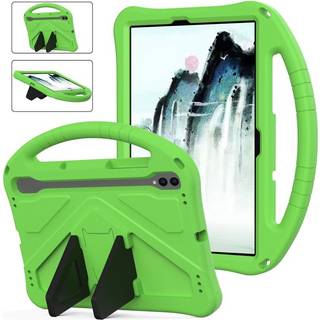 Samsung Galaxy Tab S9 / S8 / S7 - EIDERWOOD Børne Cover m. Håndtag & Ståfunktion - Grøn