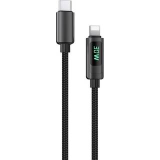 NEXTBATT USB-C til Lightning-kabel 30W PD, 3A, 2m - Sort
