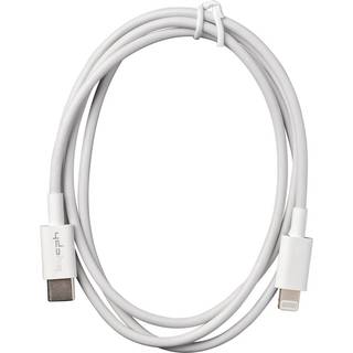 Leki USB-C 2.0 til Lightning lade- og datakabel, hvid, 1m