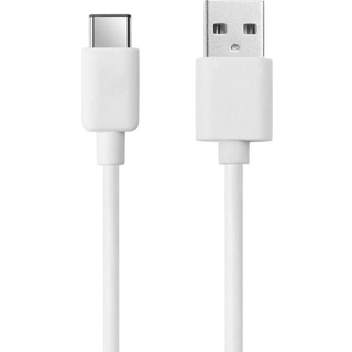 USB-A til USB-C Kabel - Hvid