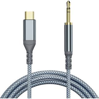 NÖRDIC 1,2 m USB-C til 3,5 mm hovedtelefon audio AUX kabel