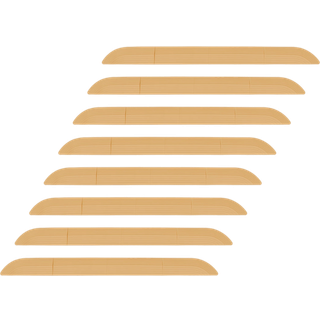 Robotstøvsuger Dørtrinsrampe Lysebrun - 8 stk