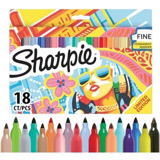 Sharpie Permanent Markers Pastelsæt, 18-stk.