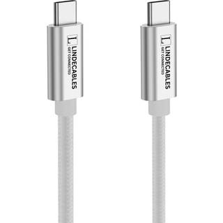 LindeCables USB-C 3.2 Gen. 2x2 100W Premium kabel - 3 m Datahastighed: Op til 20 Gbps Opladning: 100W Fast Charging (20V/5A) Stiktype: USB-C 3.2 Gen. 2x2 Design: Premium aluminium, nikkelstik, flettet nylon.