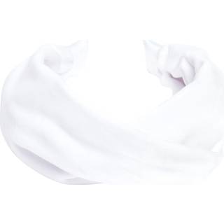 DARK Velvet Hair Band Folded White