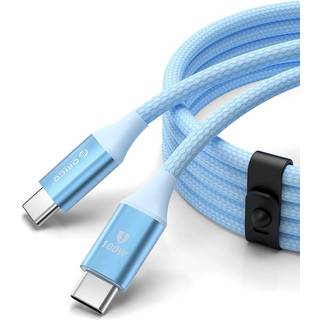 Orico USB-C 100W PD kabel med hårdfør nylon vævning - 1m - Blå