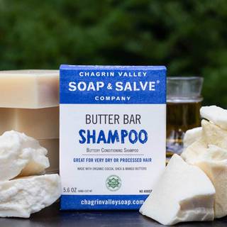 Butter Bar Conditioning shampoo - økologisk shampoo/balsam uden duft: tørt, ødelagt og behandlet hår Stor 160 g.