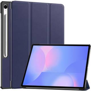 Samsung Galaxy Tab S10 FE+ (Plus) - EIDERWOOD Kunstlæder Flip Cover m. Ståfunktion & Pencil Holder - Blå