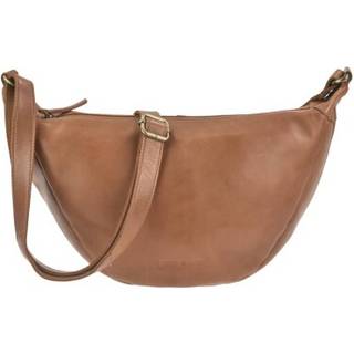 Crossbody Moon Bag Leder "Colombiana" braun