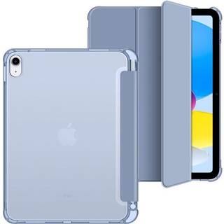 iPad 2022/2025 Tech-Protect SmartCase Pen Hybrid Tri-Fold Folio Cover - Krystal blå