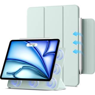 iPad 10,9"/Air4/5/11(M3)   3-FOLD Cover Lys grøn MAGNETISK