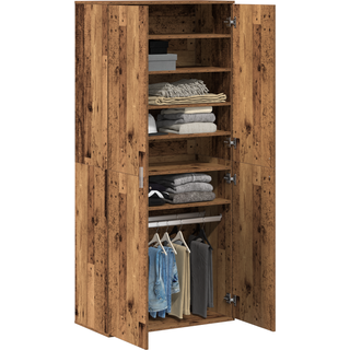 Højskab med hylde Gammelt træ 80 x 39 x 178 cm Konstrueret træ