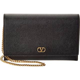 Valentino Garavani VLogo Signature Mini leather crossbody bag - black - One Size