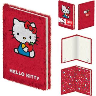 HELLO KITTY - A5 Plush Notebook Casebound