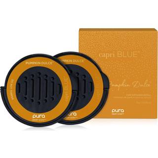Capri Blue Pura Car Diffuser Refills - Inkluderer kun 2 billuftfriskere -diffusor -påfyldning - Langvarig luksus duftende friskere - 2 pakke (græ
