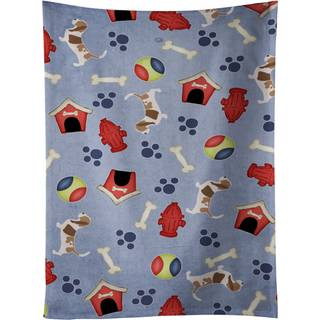 """"Carolines Treasures BB3902KTWL Basset Hound Dog House Collection k?kkenh?ndkl?de 25"""""""" x 15"""""""" Multicolor""""