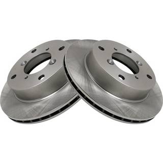 TRQ Front Brake Rotors Set Vent Compatible med 1998-2001 Chevrolet Metro 1989-1997 GEO 1990-2001 Suzuki Swift