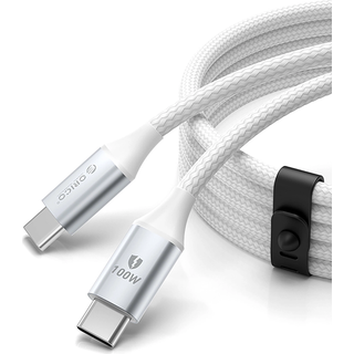 Orico USB-C til USB-C Kabel 100W 5A PD, 1m - Hvid