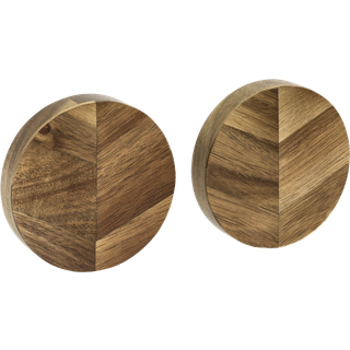 Holm Knivmagnet 9 x 2 cm 2 stk Akacietræ