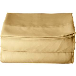 Luksus fladt ark p? Amazon Elegant Comfort Wrinkle-Free 1500 Premier Hotel Quality 1-Piece Flat Sheet Twin/Twin XL Size Gold