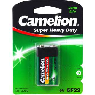 Batterier Camelion Super Heavy Duty 6F22 9-V-Block 1er Blister