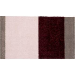 Stripe Horisontal Gulvtæppe, Bordeaux/Rose/Sand, 60x90 cm