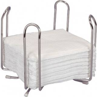 Holder til kaffeserviet 13x13 cm, krom Servietstr. 24x24