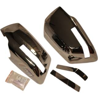Kyst til Coast International New Chrome Side Break View Full Mirror Covers Trim Set til GMC Acadia Outlook & Chevy Traverse