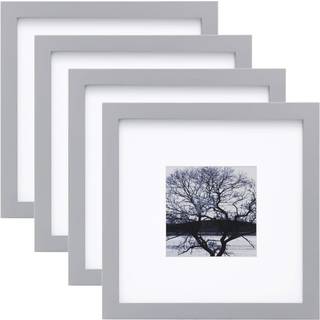 EGOFINE 8X8 BILLEDER RAMMER 4 PAKK til billede 4x4 med Mat eller 8x8 Whitout Mat lavet af massivt tr? d?kket af plexiglas til bordplade og v?gmon