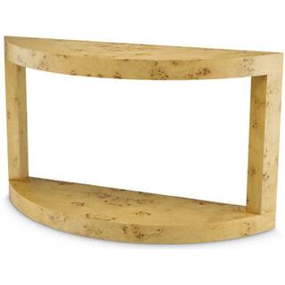 Raphael Console Table Mappa Burl Veneer