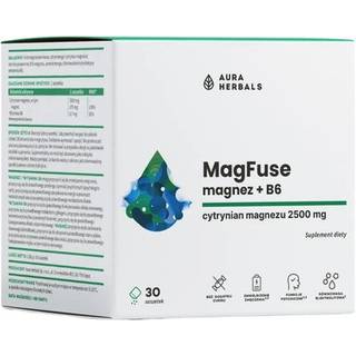 Aura Herbals - MagFuse: Magnesium + B6, 30 stk