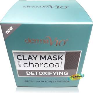Derma v10 clay mask with charcoal detoxifying 50ml