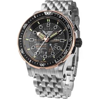 Vostok Europe PX84-511E769-B Herren-Armbanduhr Hybrid Batiscafos Stahl/Schwarz