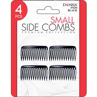 Donna Side Pocket Combs Small Side Combs Fantastisk til al hårtype hårstyling kam for kvinder mænd praktisk at bruge hverdagens sort farve