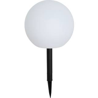 Udendørslampe hvid 25 cm inkl. LED IP44 solcelledrevet RGBW - Ludger