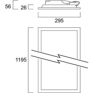 Sylvania LED panel Start, dæmpbar, Hvid/opal, Arbejdsværelse, Metal,
