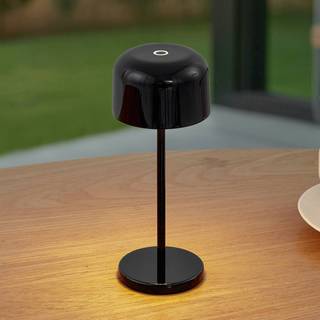 Lucande LED-bordlampe Quill, sort, CCT, dæmpbar Quill Lucande,, Sort, Aluminium, Moderne