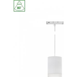 System Shift Basic - Hangit armatur nedhængt, 55x95mm (1100mm wire), 7W, 2700K, hvid - Dæmpbar : Ikke dæmpbar, Kulør : Varm