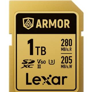 Lexar SDXC Pro Gold Series ARMOR UHS-II V60 IP68 Stainless Steel R280 1TB