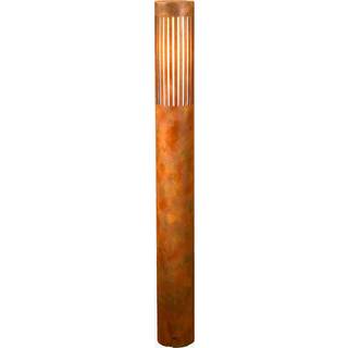 Konstsmide Gadelampe - vejlampe Pistoia, dæmpbar, Brun/rust, Aluminium